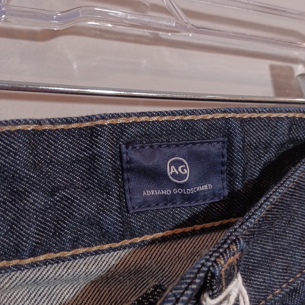 AG tomas High Rise Baggy straight jean in moonrise Cuffed Hem Size 28 New Nwt - Picture 8 of 10
